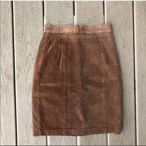 NWT The Limited Suede 100% Leather Skirt